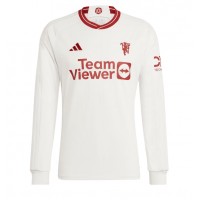 Manchester United Bruno Fernandes #8 Replica Third Shirt 2023-24 Long Sleeve